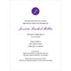 Purple Circle Initials Invitations Image 10 of 11